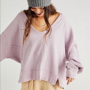 free people buttercup thermal in viola
